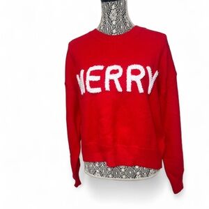 Wishlist Festive Red Crew Neck Sweater